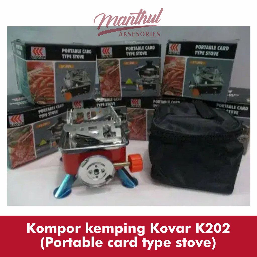 Kompor kemping Kovar K202(Portable card type stove)