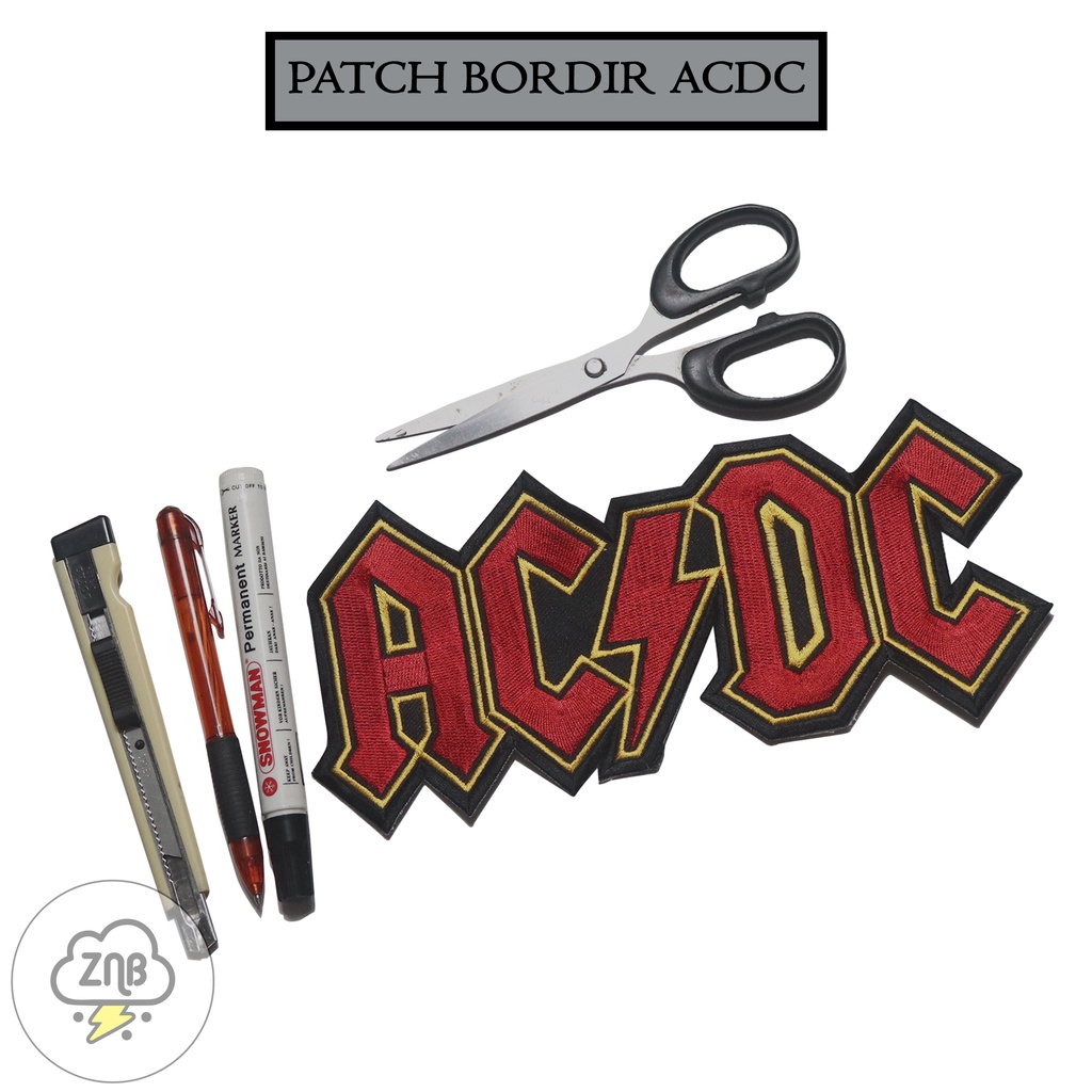 Patch bordir acdc backpatch cocok di aplikasikan di outfit best quality