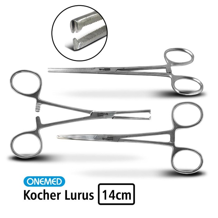 Kocher Lurus Stainless Steel Onemed 14 Cm OJ