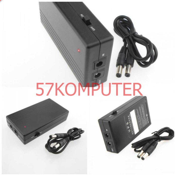 Baterai Cadangan Mini UPS 5V/2A 2000mAh Router, CCTV, mesin mBanking, MP3 Player