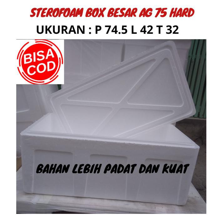 

STEROFOAM BOX BESAR AG 75 HARD P 75 L 42 T 32 TERLENGKAP