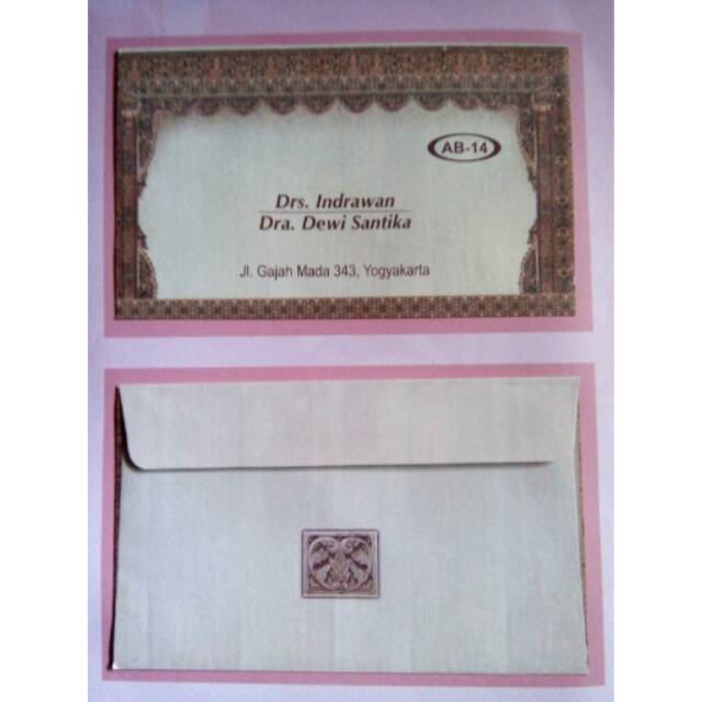

Amplop Nama Motif Tanggung