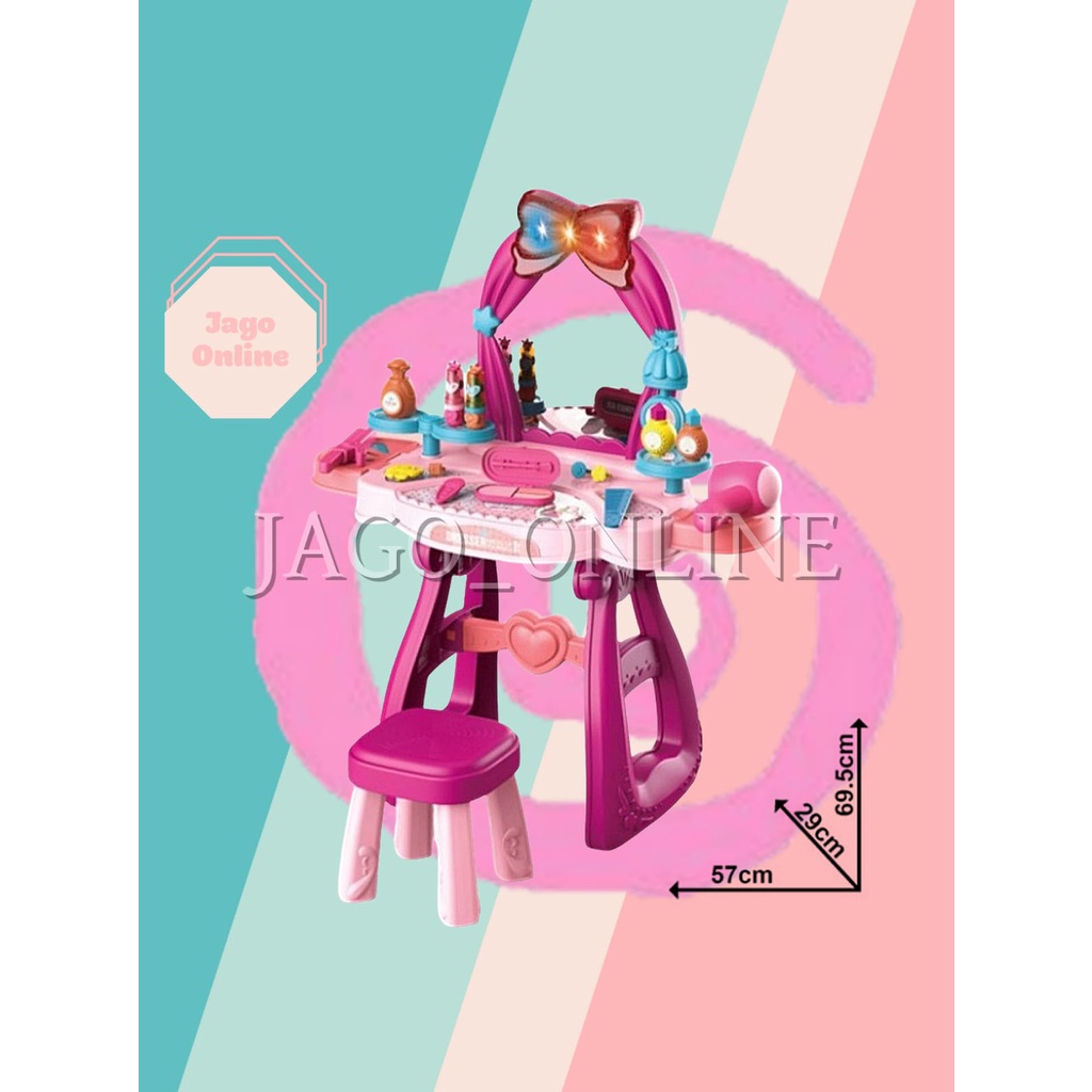 Mainan Anak Cewek Perempuan Meja Rias Dandan Dandanan Make Up Desk