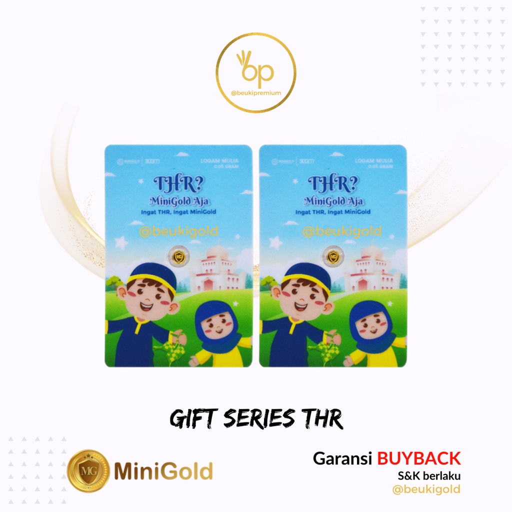Emas Mini Gold Gift Series THR 0.025 - 0.05 Gram Garansi BuyBack