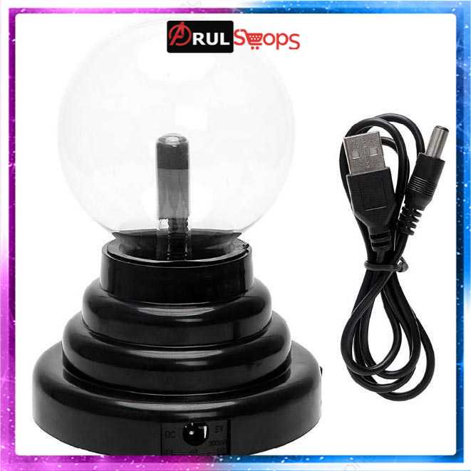 Pajangan Lampu Bola Kristal Plasma Light Sphere - ZC211700