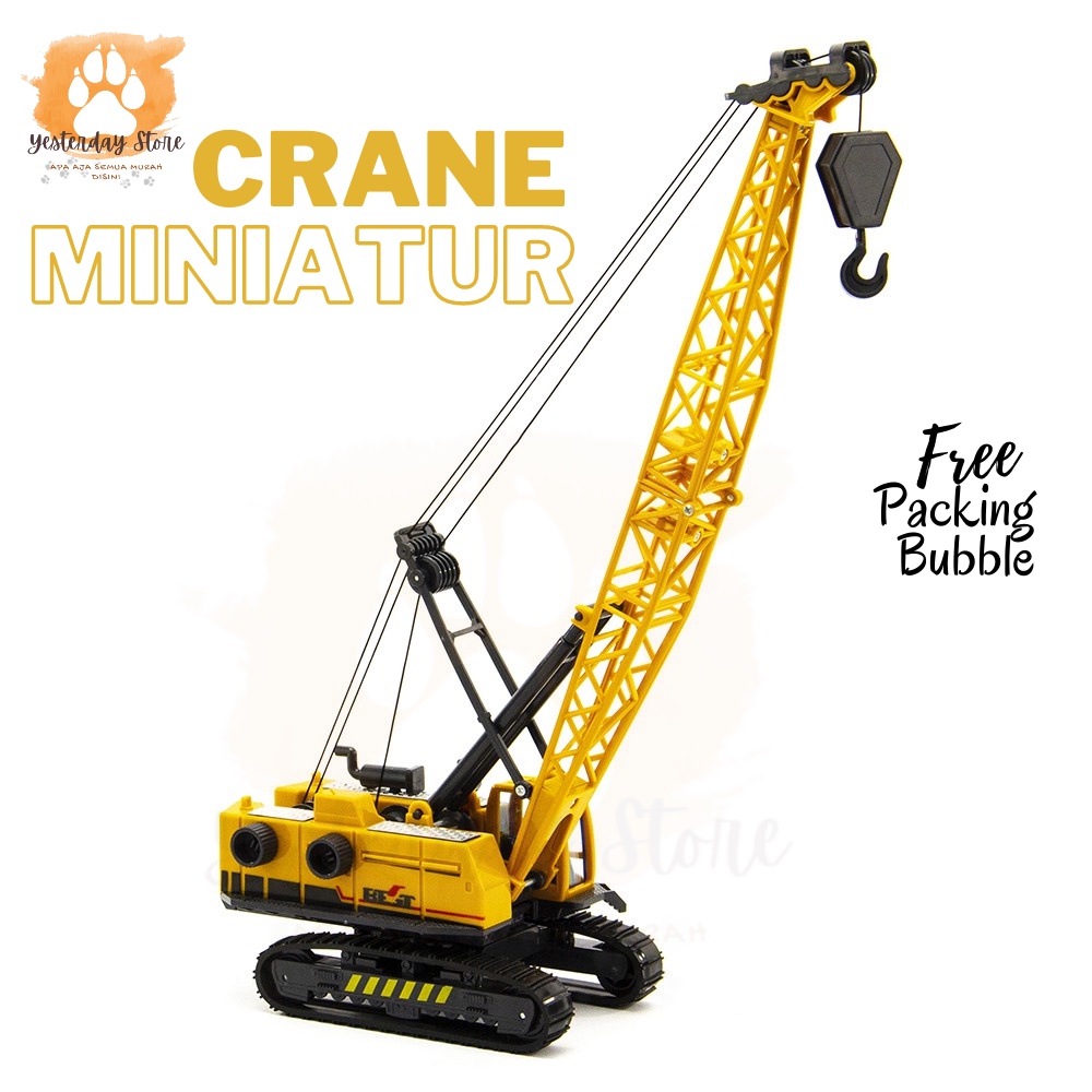 Crane Mainan Miniatur Seri Kontruksi