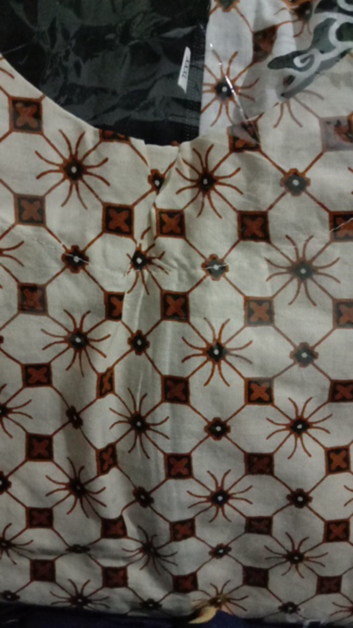 Batik Couple Keluarga Sania Ruffle Ori Ndoro Jowi Dnt 004 Motif Wayang