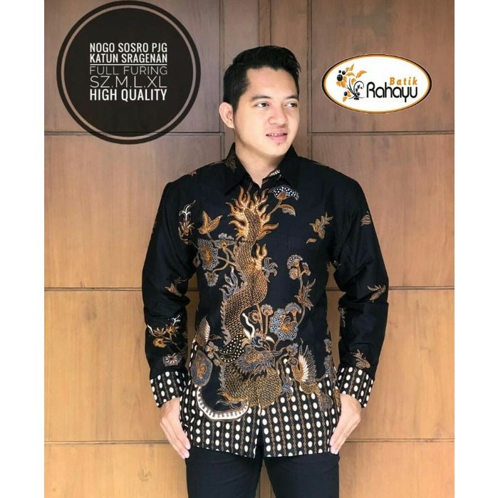 kemeja atasan NOGO SOSRO PANJANG hem batik solo / masbatiksolo