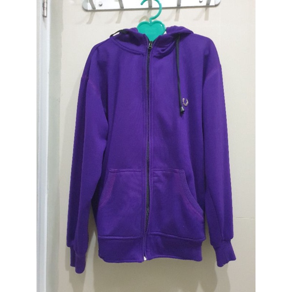 [Preloved] Jaket Pria Fred Perry Ungu