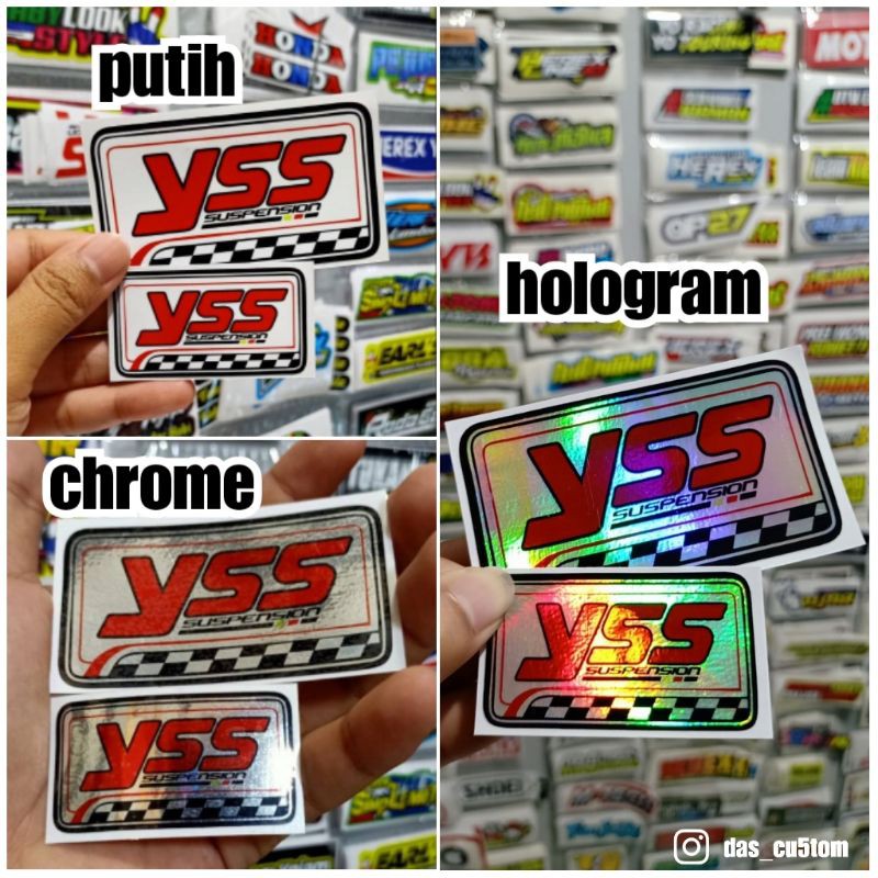 Sticker printing YSS 1set besar dan kecil