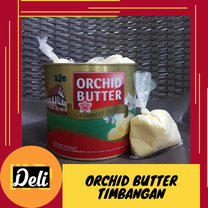 

Orchid Butter Timbangan Repack (100gr, 250gr, 500gr)