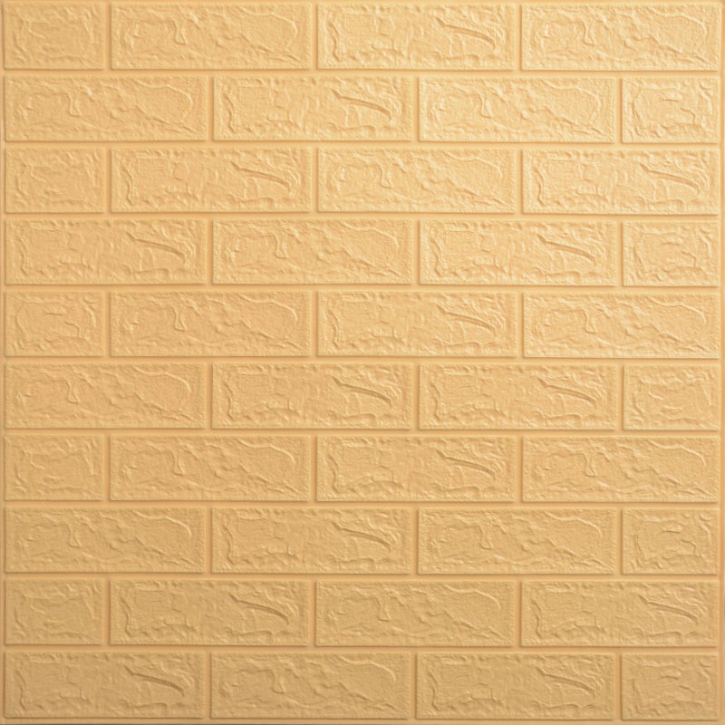 Wallpaper Foam Bata / Wallfoam 3D Emboss Dekorasi Dinding Berkualitas Termurah-A018 Cream