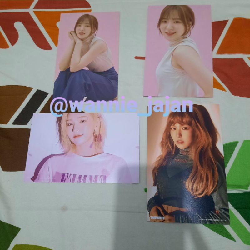 Red Velvet Wendy Postcard Photoset Photocard Finale SG2020 PAB