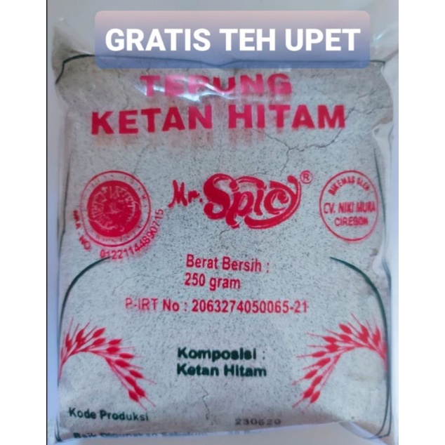 

TEPUNG KETAN HITAM 250 GRAM GRATIS TEH UPET KHAS CIREBON