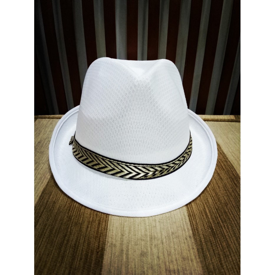 Topi Fedora Jazz motif &amp; Polos / Topi Tompi / Topi Jazz unisex