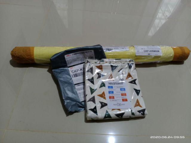 Cover Sarung Taplak Penutup Tutup Kulkas - Motif Twill Segitiga