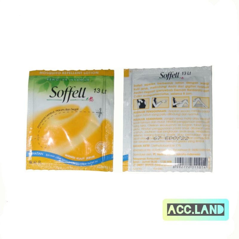 Soffell Orange / Sofel / Sofell / Soffell Lotion Anti Nyamuk Sachet