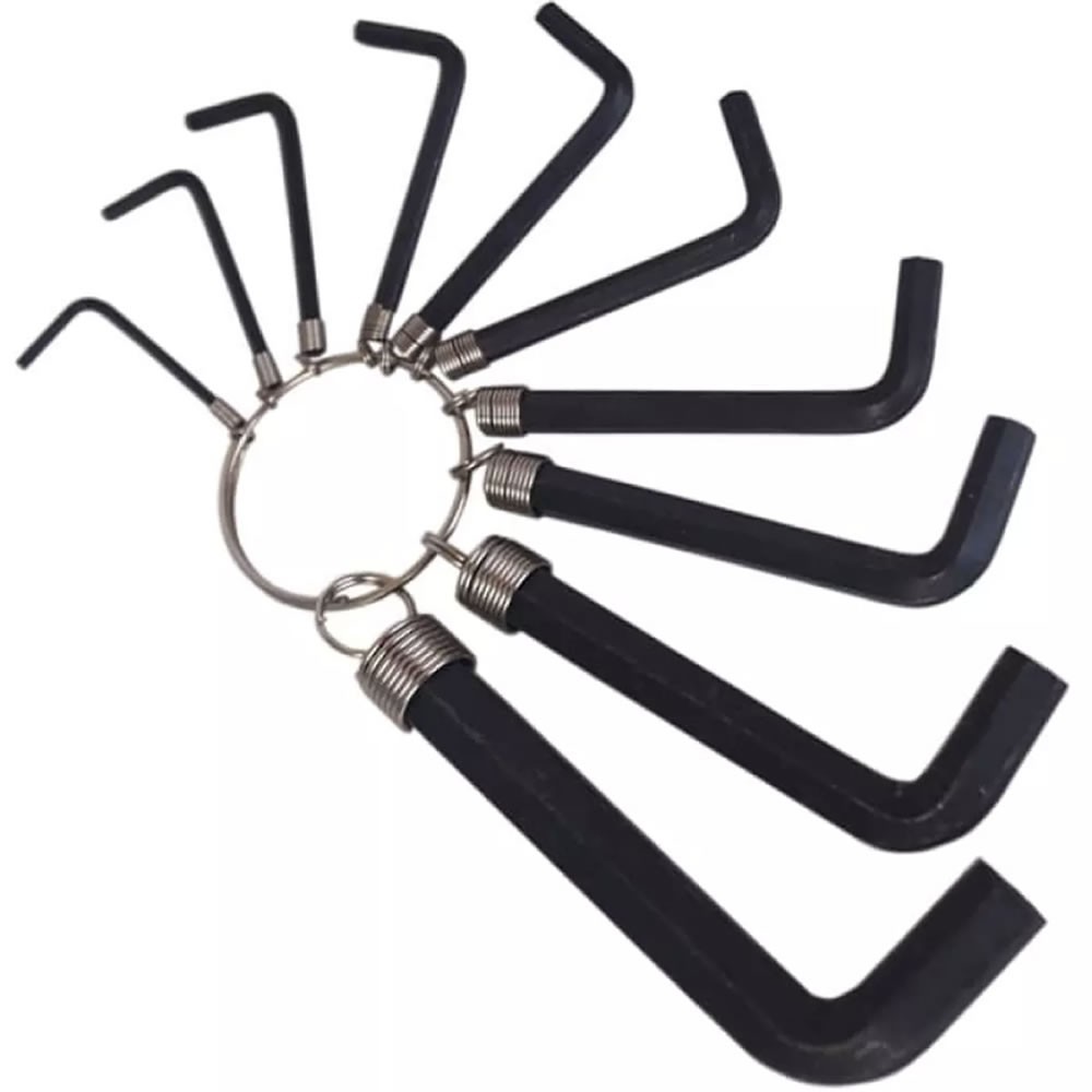 Kunci L Set 10 Pcs / Kunci L Hex Key 10 In 1 Ring Hexagonal Segienam