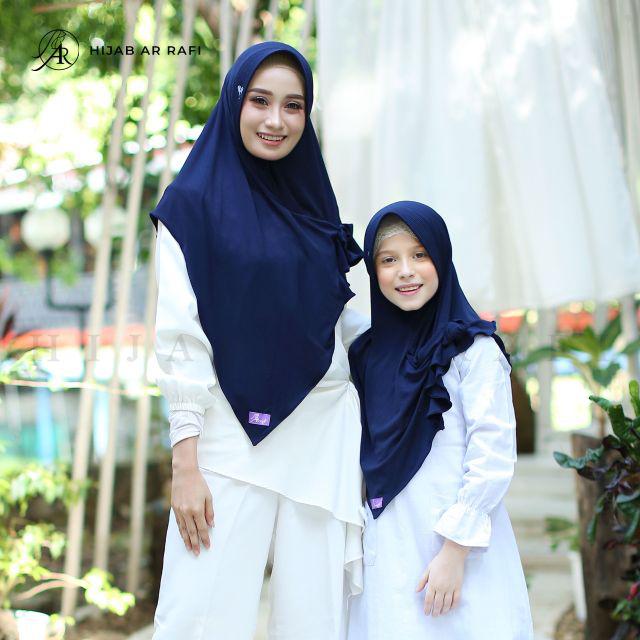 TERLARIS COD ✅ Hijab Ar Rafi AR 435 hijab instan bergo arrafi || INAYAHHIJAB-Navy