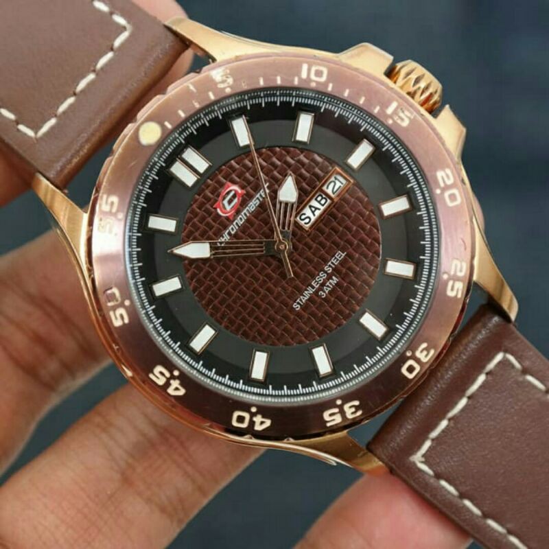 Jam Tangan Chronomaster Quartz Military Watch Original Chronomaster