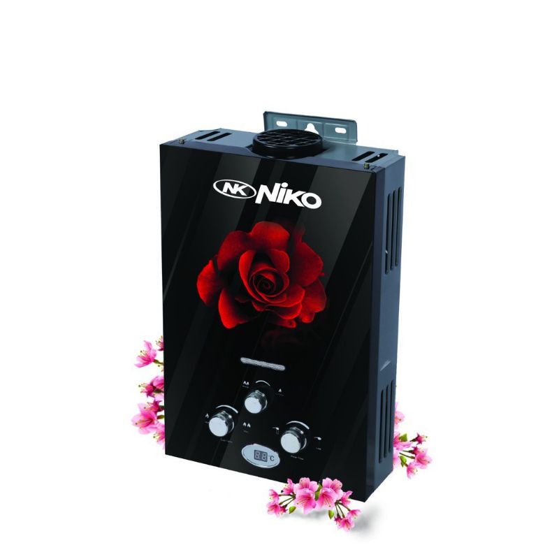 NIKO NK-6 LDG2 / Water Heater Gas 6 Liter Tempered Glass + Led Display
