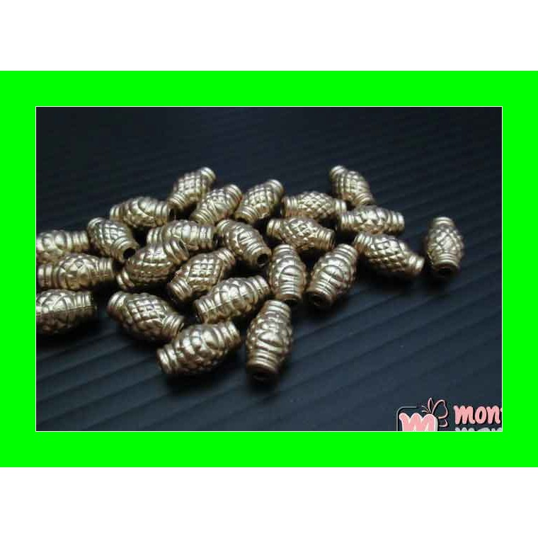 

Parel Nanas Gold 3 mm x 12 mm (PAREL-012) TDD Kerajinan Tangan