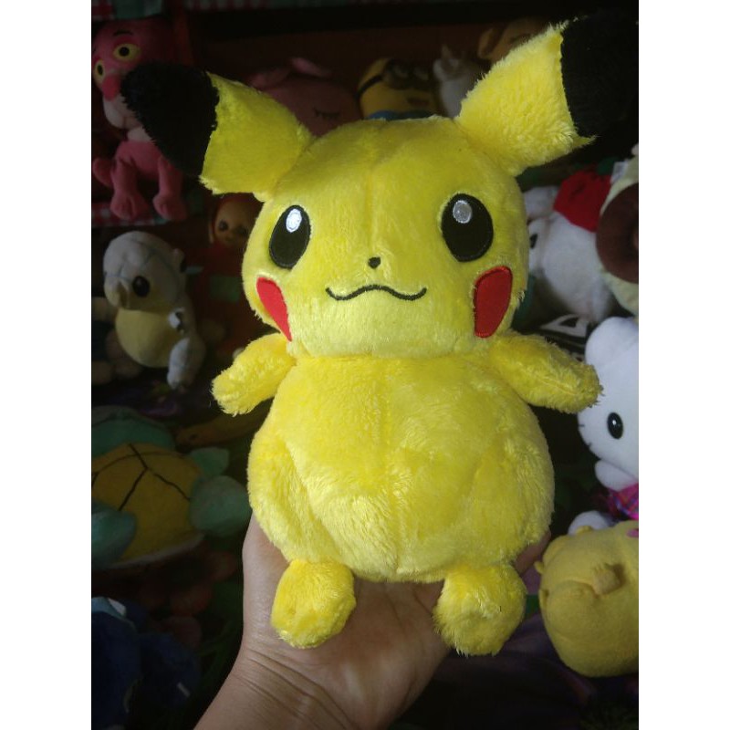 (boneka pl) Pikachu bulu ori Takara tomy