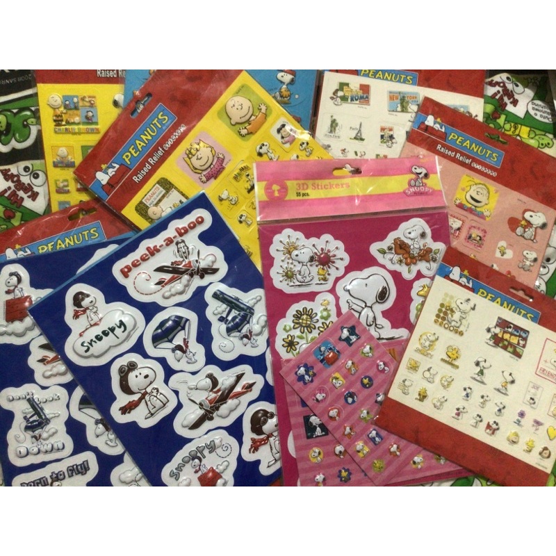 

SNOOPY PEANUTS 3D STICKERS ORIGINAL MEMO STICKY NOTE TEMPELAN NOTE PAD NOTE BOOK
