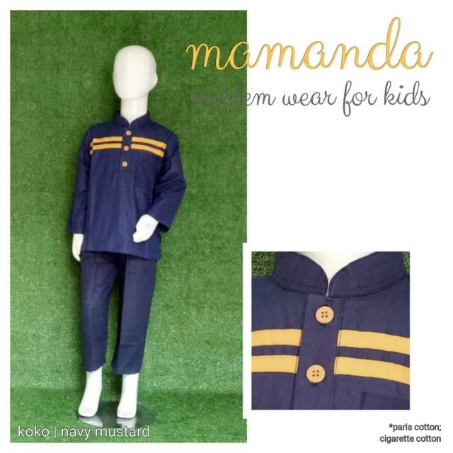 Koko Navy Mustard by Mamanda