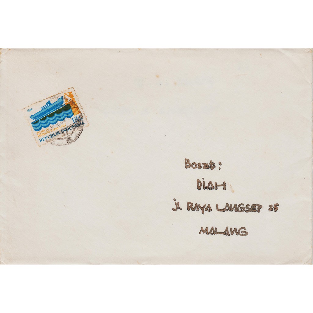 

Perangko Filateli A3-41 Indonesia Cover 1982 From Malang To Malang