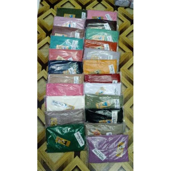 ❀ Khimar wolly crepe import daily size XXL pad antem by tegar collection ❆