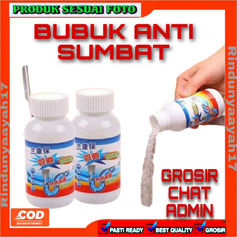 [RA] BUBUK ANTI SUMBAT MAMPET PELANCAR SALURAN AIR WC TOILET PIPA