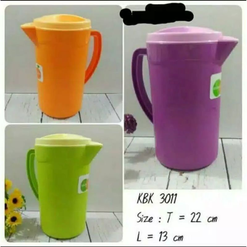 Teko Plastik Golden Sunkist Hijau