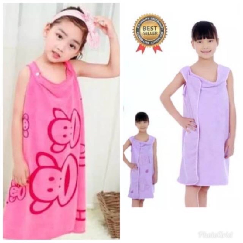 Handuk dress anak - Handuk baju anak
