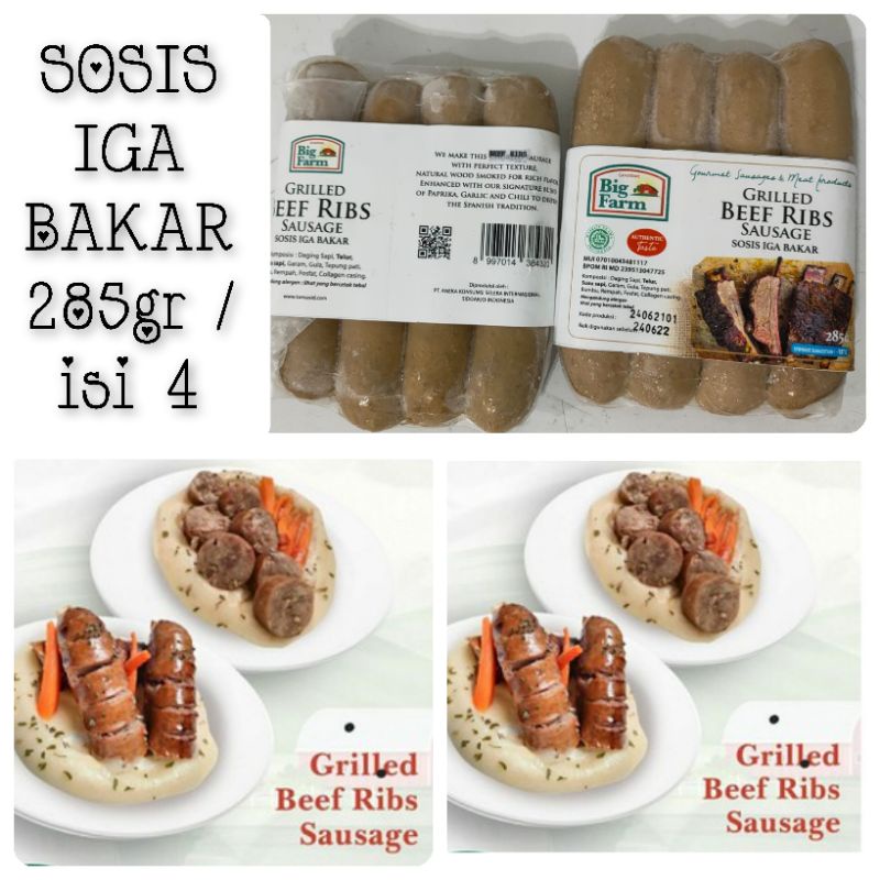 Sosis Bigfarm IGA BAKAR - Sosis Beef Ribs BIG FARM