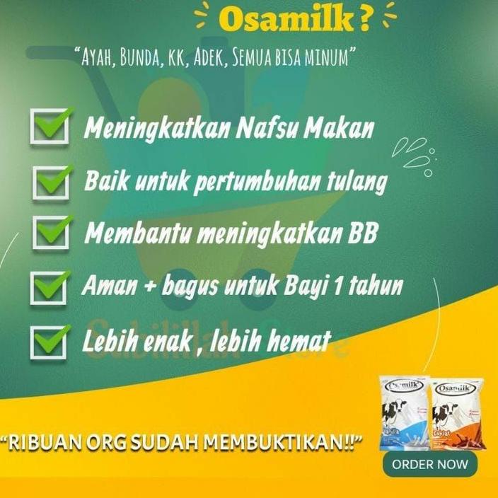 

BIG SALE/HARGA GROSIR >>/5.5 SALE/PROMO HARI INI/「Grosir」 SUSU OSAMILK 500gr [VnT⭐