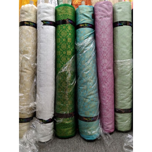 bahan kain songket semi palembang//Harga Per 1/5(0.5)mtr