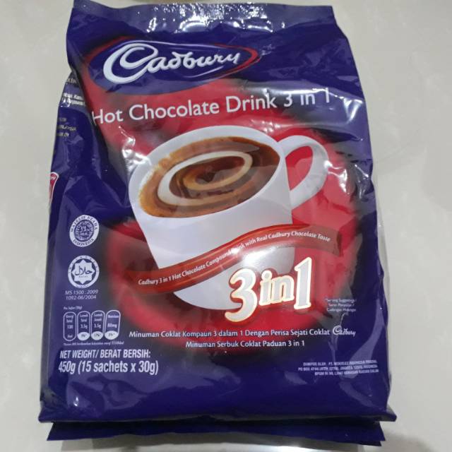 

Cadbury Hot Chocolate Drink 3 in 1 impor malaysia