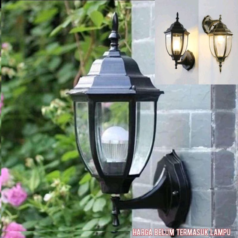 LAMPU DINDING VINTAGE OUTDOOR KLASIK / FITTING LAMPU HIAS DINDING RUMAH