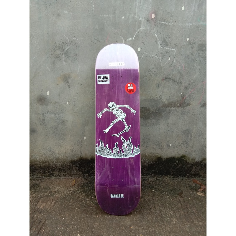 Baker deck skateboard pro 7 plys cananian maples cold press deck 31x8.25 inch Untuk Dewasa