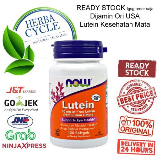 Now Food Lutein 10 mg 120 Softgels Now Lutein Vitamin Mata Ori USA