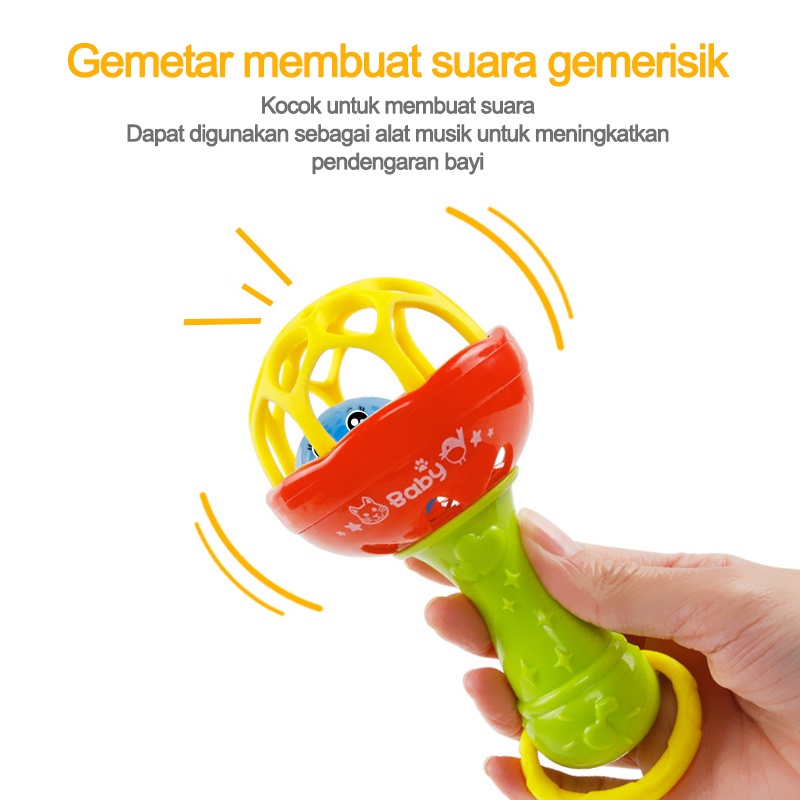 Mainan Kerincingan Bayi/Teether rattle stick/Teether rattle stick  L73/74