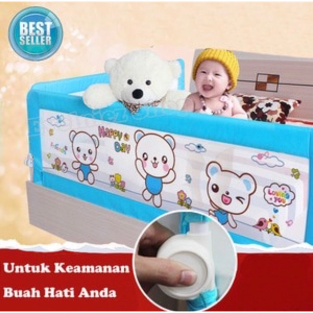 Baby Bedrail pagar pengaman pembatas penghalang kasur ranjang anak
