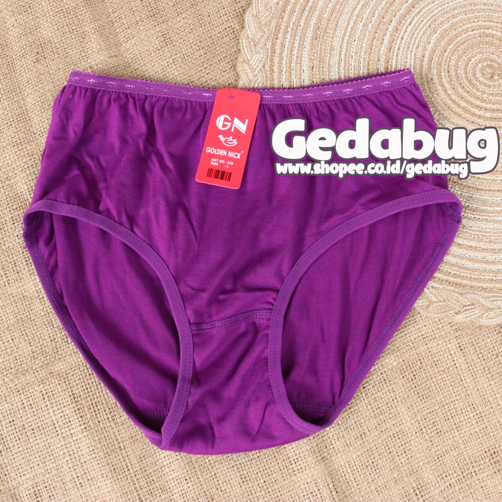 [ 6pc ] CD GOLDEN NICK 939 Celana Dalam Wanita Dewasa Warna Tua - 939 | Gedabug