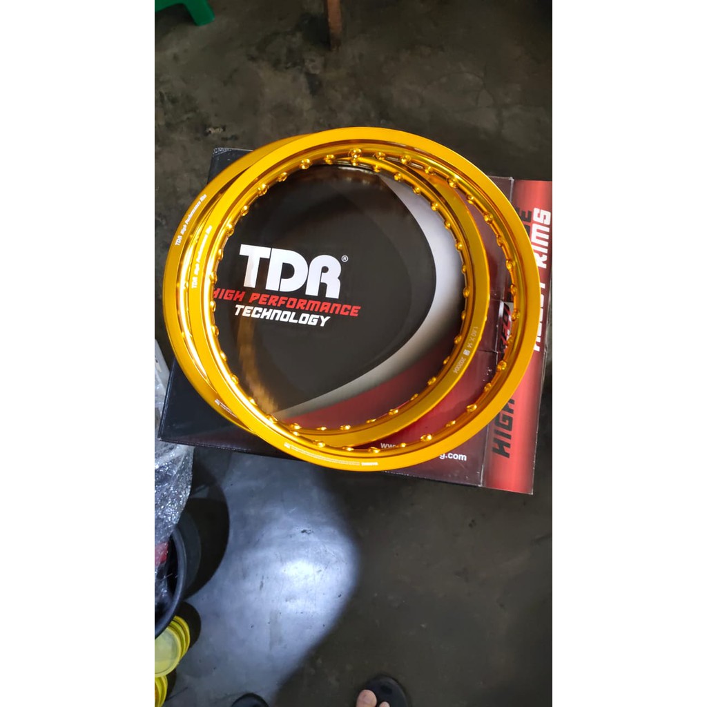 Velg TDR Ring 14 ukuran 140/160-14 sepasang - velg ring 14 TDR racing