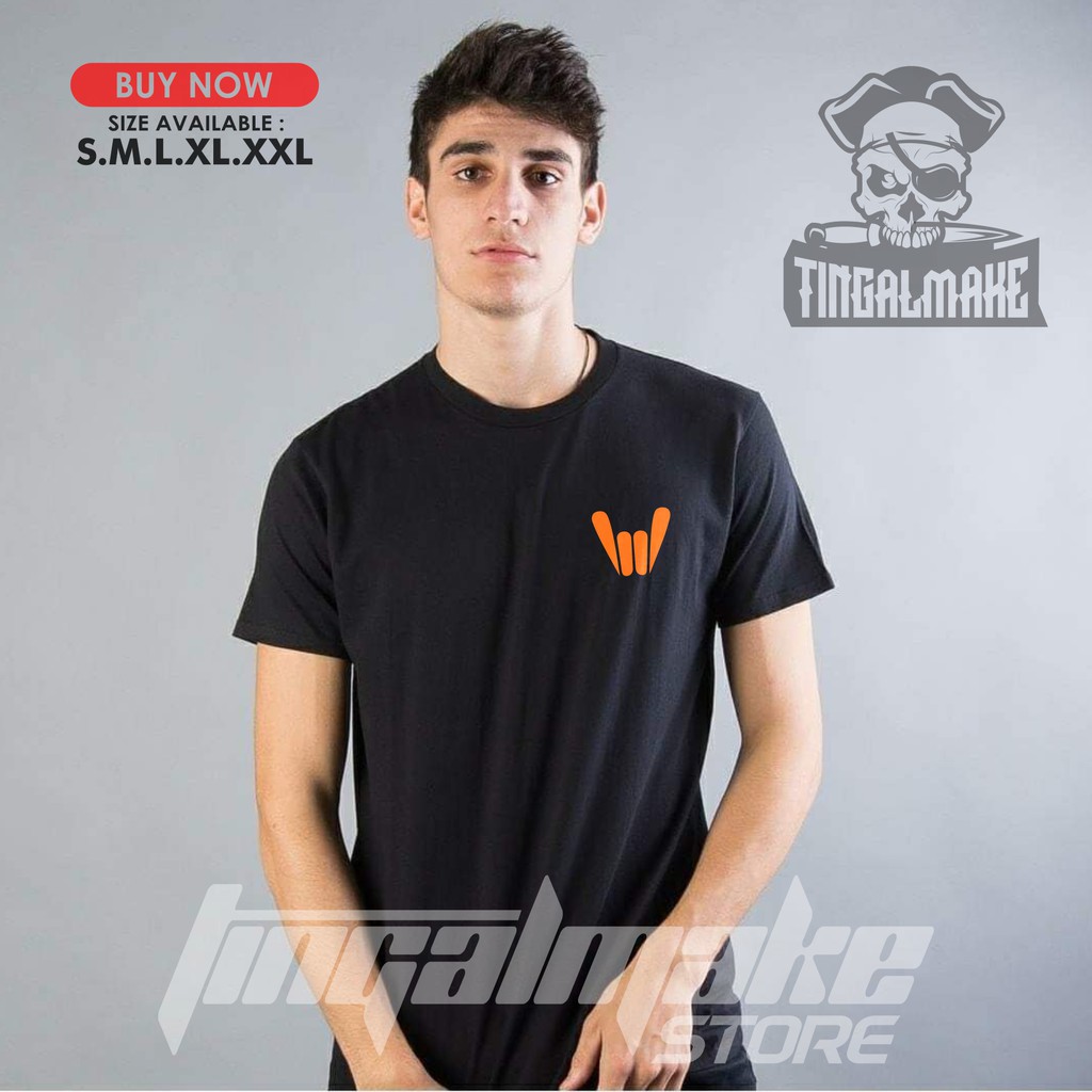 Mayhem Logo Oange Simpel Unisex | Baju Distro Mayhem | Kaos Mayhem Terlaris