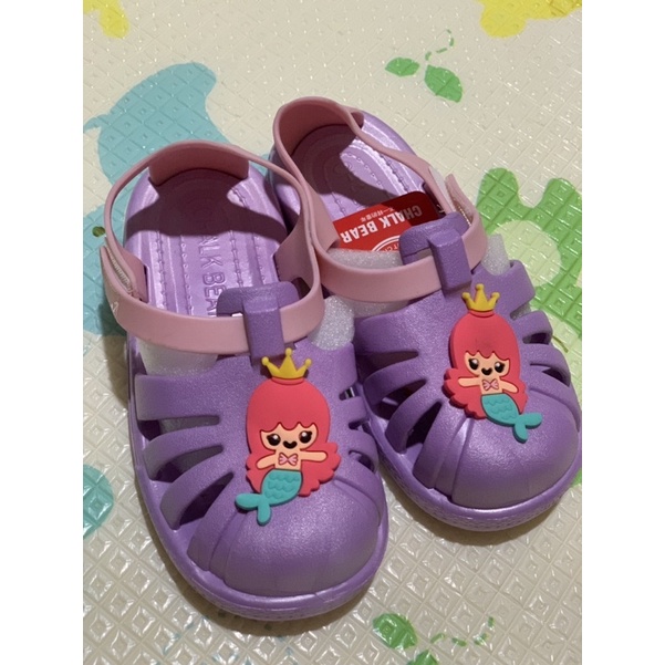 sepatu sandal Mermaid purple