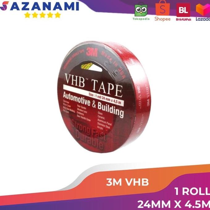 

HOT PROMO Double Tape Busa 3M VHB 24MM x 4.5M foam tape