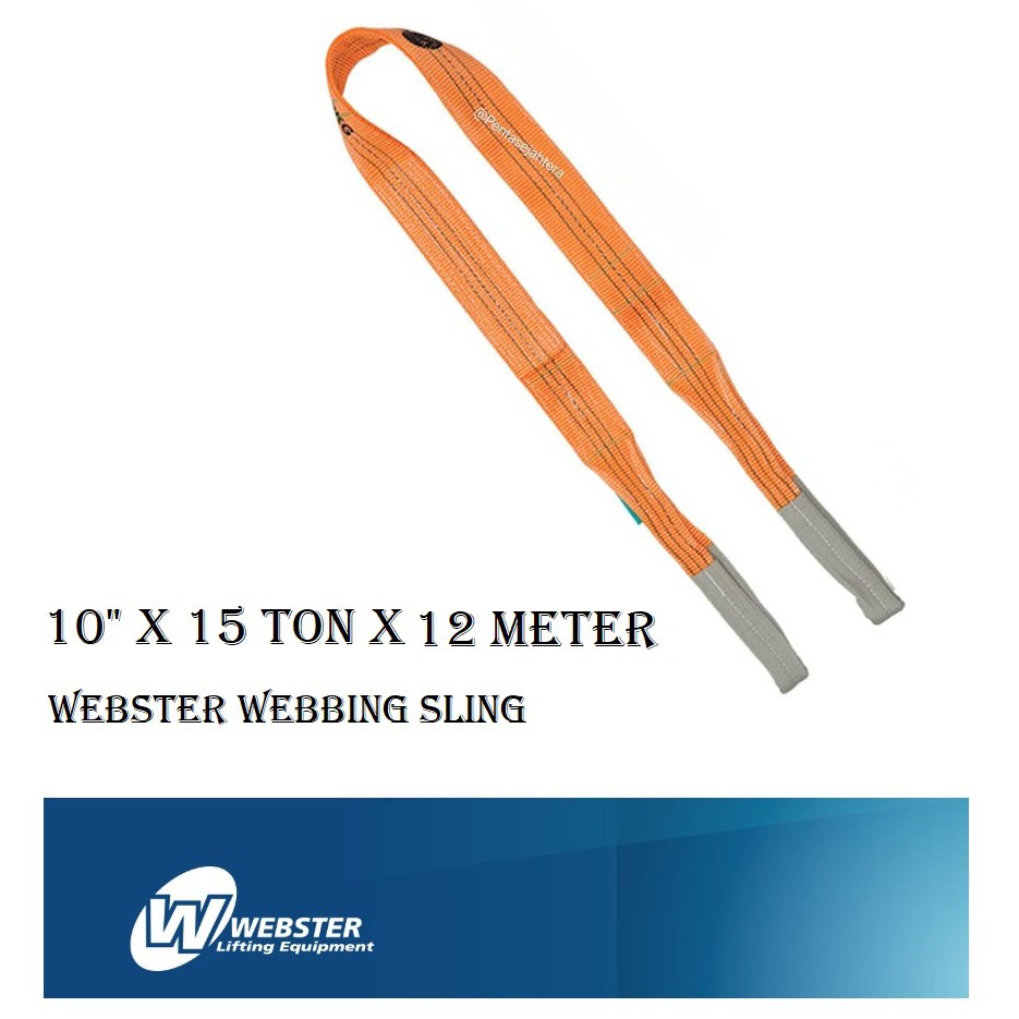 

Webster Webbing Sling 10" x 15 ton x 12 meter