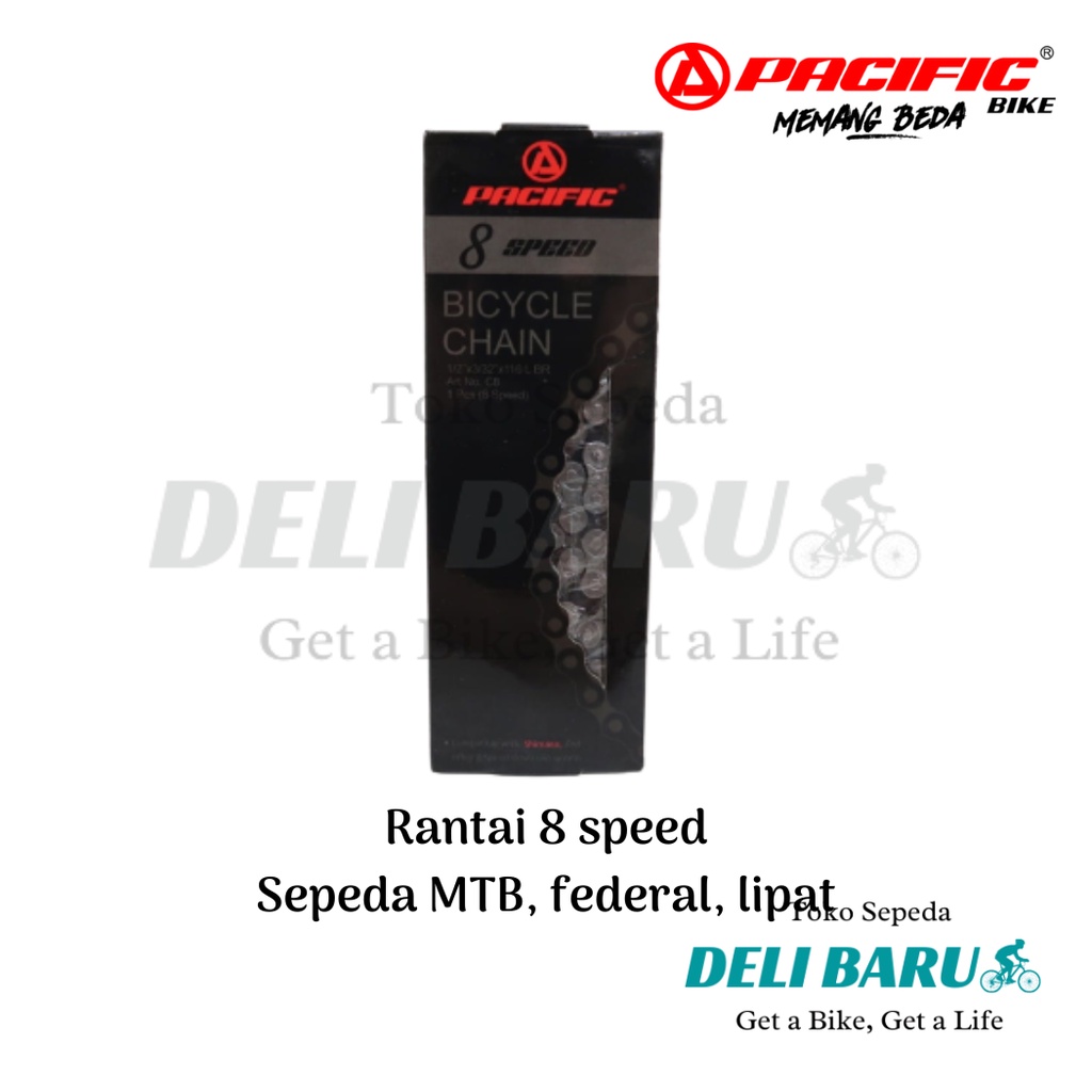 Pacific Rantai 8 speed sepeda MTB federal lipat minion